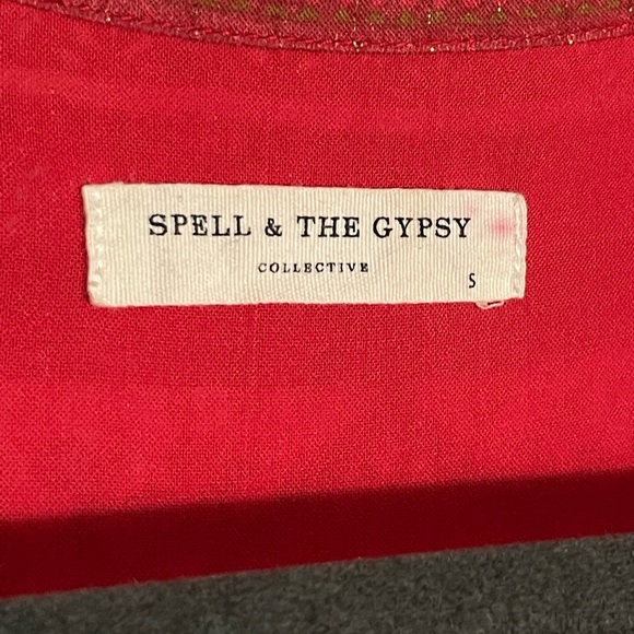 Spell & the Gypsy Poinciana Boho Midi Gown NWOT Cherry ๐ Small - Picture 7 of 8